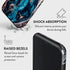BURGA Hybrid 2-Layer Hard Shell + Silicone Phone Case for iPhone 11 PRO - Crystal Blue Teal Turquoise Marble