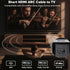 1FT 2-Pack,1Feet 2.0 4K 12 inch 3D, 2.2 PS4/PS5, Short HDMI Cable HDMI Cable Short High Speed HDMI Shielded Cord