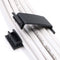 Cable Clips with 3M Adhesive, Multipurpose Wire Clamps for Cable Management - 50 Pack Black with 10 Reusable Ties