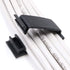 Cable Clips with 3M Adhesive, Multipurpose Wire Clamps for Cable Management - 50 Pack Black with 10 Reusable Ties