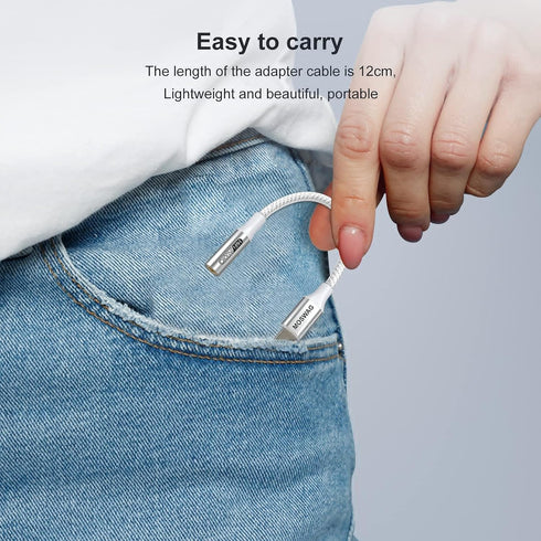 MOSWAG USB Type C to 3.5mm Headphone Jack Adapter, Audio Adapter for Samsung Galaxy S23 S22 S21 S20, Pixel