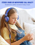 New Bee KH20 Kids Headphones - Foldable, Lightweight, Safe Volume 85dB/94dB, On-Ear with Microphone for
