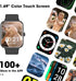 Smart Watch, Swimming Waterproof Fitness Tracker with Heart Rate, SpO2 and Sleep Monitor, 44mm Fitness Watch for Women Men, Step Calories Tracker, Smartwatch Compatible with iOS Android Phones