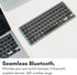 Macally Bluetooth Keyboard for Mac, Premium Multi Device Keyboard for MacBook Pro/Air, iMac, iPad, Laptop, and PC