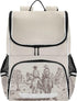 Western Desert Cowboy Backpack with Reflective Strip for Kids Boys Girls Elementary