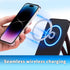 lasuroa 6pcs Universal Magnetic Ring, Sparkle Metal Ring Stickers No Magnet Compatible with Most Phone Inside Cases