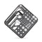 SmallRig 20Pcs Screws and Hex Key Storage Plate - Stainless Steel Screws with 4Pcs Hex Keys MD3184