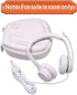 LTGEM Hard Headphone Case - White+Grey for Logitech H390, JLab Go Work, EAGLEND, JIAMQISHI, FEABASK (6.8"x7"x2.9")