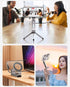 CBDYWVR 17/16/15/14 360 1/4" 2 Magnetic Tripod for iPhone Pro Max Air, Aluminum Rotating Phone Stand with Magic Clip