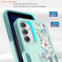 for Samsung Galaxy S23 FE 5G Case with Screen Protector + Camera Lens Protector: Cute Flower Floral Design for Girls Women Slim TPU Bumper Silicone Cell Phone Cover (Mint Green/Magnolia)