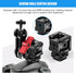 3 1/4"-20 Port Cold Shoe Mount Adapter with Thread for Camera Cage Flash LED Monitor Microphone, Aluminum Camera Triple