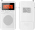 NOAA Weather AM FM Radio, Portable Battery Operated with Stereo Earphone, LCD Display Digital Alarm Clock