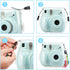 Fintie Clear Protective Case for Fujifilm Instax Mini 7+ Camera, Crystal Hard Shell Cover with Removable Rainbow Strap