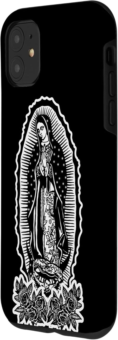 iPhone 11 Our Lady Virgen De Guadalupe Virgin Mary Tattoo Men Women Case