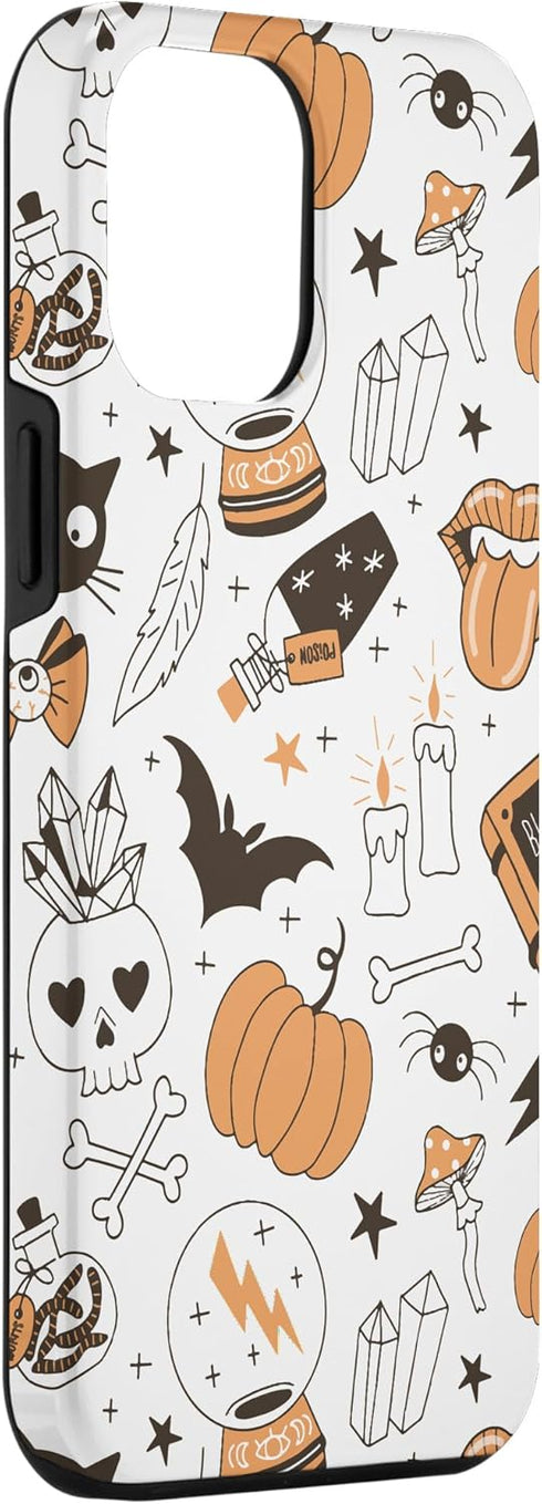 iPhone 12 Pro Max Vintage Witchy Magical Crystals Case for Halloween 2023