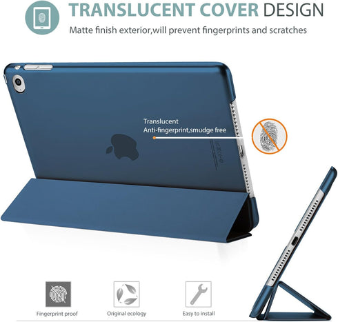 ProCase Smart Case for iPad Mini 4th Generation (2015 Model), Lightweight Cover with Auto Sleep/Wake, Navy