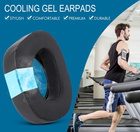 GVOEARS Cooling Gel Ear Pads for Turtle Beach Stealth 700 Gen 2 / Gen 2 MAX Wireless Gaming Headset, Black Replacement