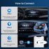 HUNDRUP 5.4 48W MP3 Bluetooth Car Adapter, Wireless FM Transmitter with Deep Bass Player, Fast Charging Bluetooth