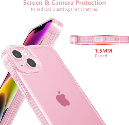 ZTOFERA iPhone 15 6.1 inch Sparkly Cute Clear Case for Women Girls, Glitter Bling Flexible Soft TPU Protective Cover
