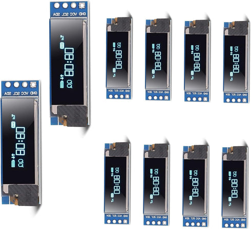 DORHEA 10PCS 0.91'' 12832 IIC I2C OLED Display Module 0.91inch I2C 128x32