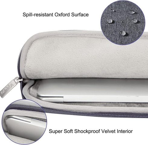 Voova 13-14 Inch Laptop Sleeve Shoulder Bag, Waterproof Carrying Case for MacBook Air/Pro, Dell XPS, HP Chromebook -
