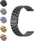 FitTurn Compatible with Rinsmola 2021 Smart Watch Band, Quick Release Classic Stainless Steel Metal Straps