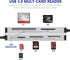 USB3.0 XD Card Reader, 6 in 1 High Speed TF/SD/MS/M2/XD/CF Memory Card Adapter, Compatible with Windows & Mac