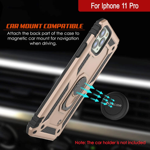 Punkcase ArmorShield Series Case for iPhone 11 Pro, Military Style Protective Dual Layer with Kickstand