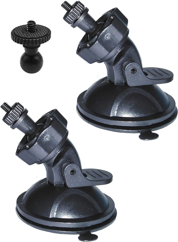 Dash Cam Mount for CHORTAU/OldShark/NIUTA/Apexcam, Suction Cup Mount, Easy to Install, 2 Pcs