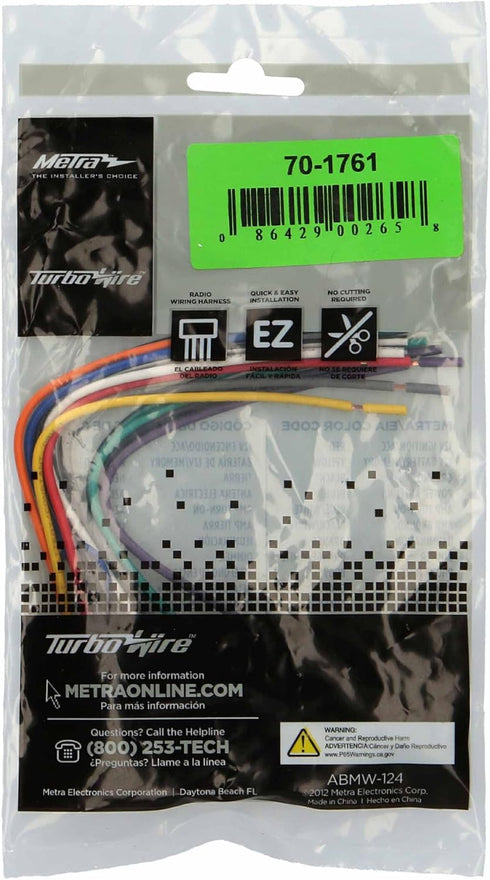 Metra 95-8157B 1992-2000 SC300 SC400 70-1761 87-Up 4 Double DIN Installation Kit for Lexus and (Black) & Radio Wiring