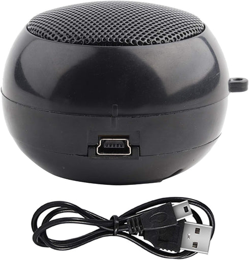 ciciglow 3.5mm MP3, MP4, MP5, 2.0 2.0 1.5in Travel Speaker, Mini Portable Audio Jack Speaker with USB Charging Cable
