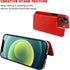 ONETOP iPhone 13 Wallet Case with Card Holder, PU Leather Kickstand Case with Double Magnetic Clasp, Durable Shockproof