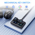 2M/6.5FT (Power/Reset), SinLoon Case Accessories External PC/ATX Switch with RGB LED & HDD Activity Light - Desktop