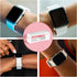 SAVITA 6pcs 20mm Watch Strap Holder Loop, Silicone Watch Band Wristband Keeper Replacement Fastener Rings for Smartwatch