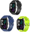 TOOBUR Smart Watch Bands - Lamshaw Silicone Replacement Wristbands with Metal Buckle for IDW13 Smart Watch