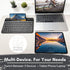 Macally Small Bluetooth Keyboard for iPhone, iPad, and Tablet - Multi Device Compatibility, 78 Key Wireless Keyboard
