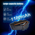 FreedConn Motorcycle Bluetooth Headset F1, Helmet Intercom with CVC Noise Cancellation, Universal Pairing, IP67