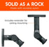 ECHOGEAR Speaker Wall & Ceiling Mount Pair, Universal Design for Vizio, Sony, Tilt & Swivel Without Tools, Easy to
