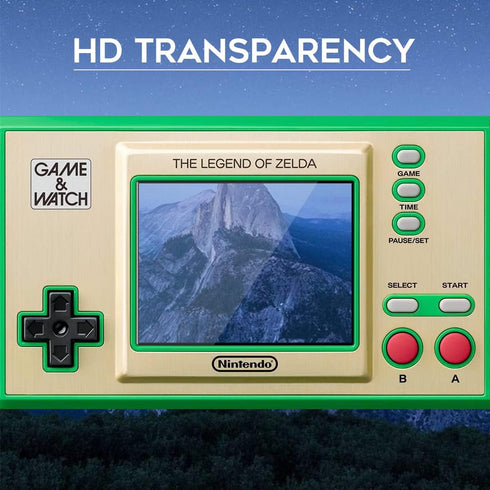 Orzero (4 Pack) Tempered Glass Screen Protector for GAME & Watch The Legend of Zelda/Super Mario Bros, Anti-Scratch