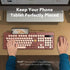 Trueque 2.4GHz Wireless Keyboard and Mouse Combo, Retro Round Keycaps, Full-Size Cute Typewriter Keyboard with Large