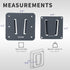 VIVO RV TV Mount Set for 43 inch Screens, Anti-Rust, 30 lbs Capacity, Includes 2 Wall Plates, 1 VESA Bracket, Black