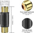 RCA Female to Female Coupler 3 Pack Audio Video RCA Adapter Connector for Amplifier, Speaker, TV - Gold Plated