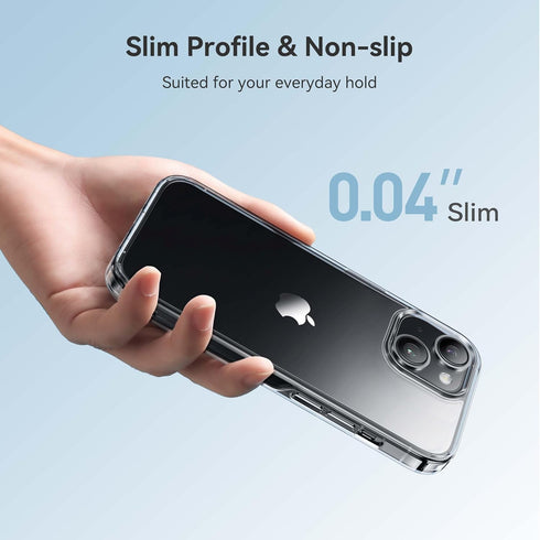 CASEKOO Crystal Clear Case for iPhone 14/iPhone 13, Military Grade Drop Protection, Shockproof for 6.1 inch