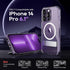 Magnetic Case for iPhone 14 Pro Case with Screen Protector, (with Slim Kickstand + Camera Protector) Compatible with Magsafe Shockproof Crystal Clear Phone Case Cover 6.1-Inch, Clear