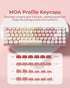 HITIME 60 65 75 100 5 143 Set XVX Pink Cute PBT Keycaps-MOA Keycap, Sakura Love keycap Custom Keyboard Keycaps Percent