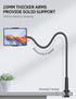 SHAWE 360 4.0~10.5" Gooseneck Tablet Holder Phone Stand, Flexible Tablet Mount for Bed, Adjustable Lazy Arm Holder