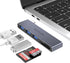 MOGOOD 5 in 1 USB C to SD/TF Card Reader Multiport Adapter, 1USB