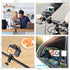 UTEBIT C-Clamp with Mini Ball Head, Desk Clamps Set Aluminum with 1/4 Thread Hole, C-Clamp Mount 360 Degree Rotation
