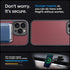 Carbon Fiber Case for iPhone 15 Pro Compatible with MagSafe, Slim & Light, Military-Grade Drop Cover, Black/Red