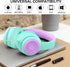 A8 Kids Headphones with Microphone, Lightweight Folding Stereo Bass Headphones, Portable Wired for Smartphone/Tablet